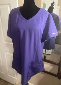 Skechers purple scrub top  Size large