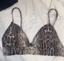 PLT Snakeskin Bralette