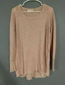 If It Were Me Pink Scoop Neck Sweater Size Large