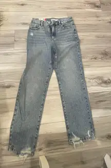 straight jeans