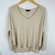 Urban Outfitters Out From Under Boxy Waffle Knit Thermal Oversized Long Sleeve