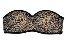 Victoria’s Secret PINK Bra Small Bandeau Lace Leopard Print Pullover Wireless