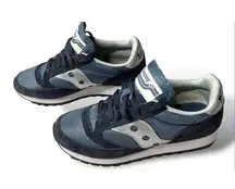 Saucony S70539-1 Jazz 81 Unisex Woman's  Size‎ 7 Navy Silver Sneakers Shoes