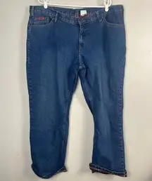 Vintage Berne Flannel Lined Denim Jeans size 18 short