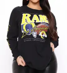 NFL Black  Los Angeles Rams Long Sleeve Tee