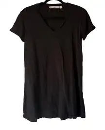 Wilt Black V Neck T Shirt Casual Basic Made USA XS Cotton Sustainable