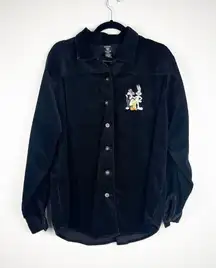 Warner Bros Vintage Corduroy Button Up Shirt‎ Bugs Bunny Embroidery Sz L