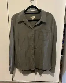 Gray Button-Up Shirt