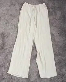 Zara Textured Pants Cream
