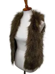 Divided H&M Fuzzy Vest Brown Size 2