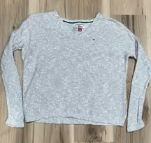 Tommy Hilfiger Jeans Knit Lightweight Grey Top Women’s XS
