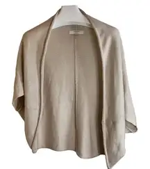Zara Knit Wide Arm Wrap Cardigan Sweater‎ Size Medium Cream Colored