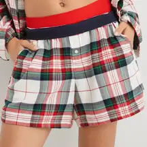 Aerie NEW  Flannel Plaid Pajama Shorts XXL