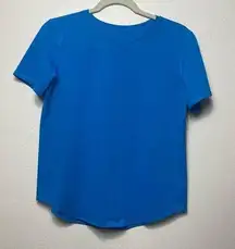 Womens 8 High Neck Running Training T-Shirt Activewear Athletic Top