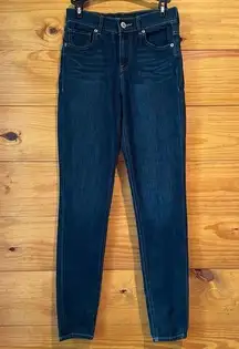 Express Jeans High Rise Legging Dark Wash Skinny Jeans 0