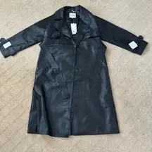 Each Other vegan leather trench coat