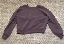 Women’s Dark Purple/Gray Lululemon Nulu Crewneck Sweatshirt
