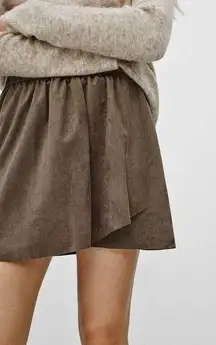 Wilfred Free Aritzia Nescher Faux Suede Mini Skirt Size XS