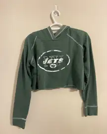 NFL Jets Crop Hoodie