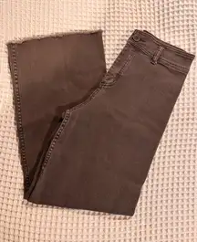 Miou muse wide leg raw hem pants