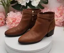 Lauren Ralph Lauren Damara Ankle Camel Tan Color Boots Booties Sz 7.5 B