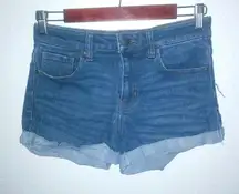 Harper Heritage 28 Dark Wash Plain Pockets Jeans Short Shorts