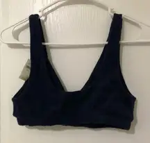 Offline by Aerie Womens Recharge Least‎ Support Blue Terry Cloth Bralette Small