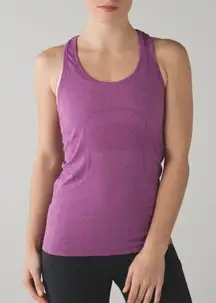 Lululemon Swiftly Tech Racerback in Heathered Regal Plum