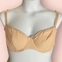 Frederick's of Hollywood Bra Size 32F (Sister 32DDD 36D) Milan Peach