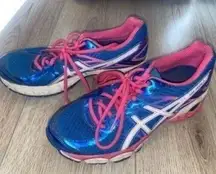 Asics Women's Blue and Pink Running Shoes