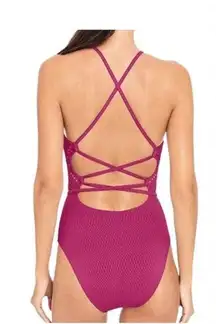 New. Robin Piccone Fuschia Swimsuit. Size 4. Retails $159