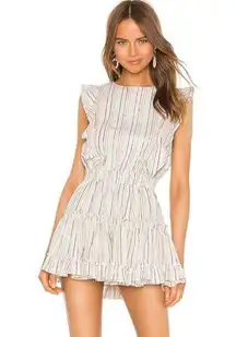 MISA Los Angeles X REVOLVE Cielle Dress in Ivory Multi Lurex SZ M