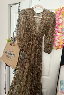 Animal Print Beach Cover Up