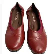 PATRIZIA by Spring Step,Burgundy Maroon,Size 37/6.5-7, Padded footbed slip-ons‎