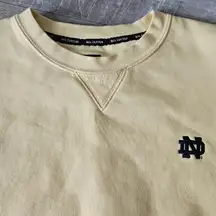 Notre Dame Vintage Sweatshirt Womens Butter Yellow Crewneck Size L Pullover