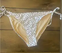 Old Navy Bikini Bottom White‎ And Black Polka Dot Tie Size Bottoms Size Medium