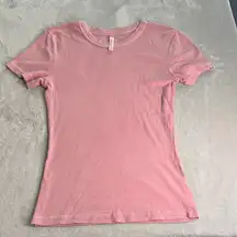 Fabletics Soft Pink Short Sleeve Tee