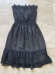 MM Couture by‎ Miss Me Black Lace Overlay Sleeveless Mini Dress Size L