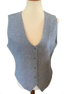 PS Originals Vintage Blue Quilted Lightweight Vest Size M-NWOT