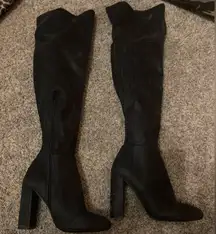 Rhonda thigh high Black Women's Boots
