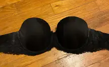 Black Strapless Bra
