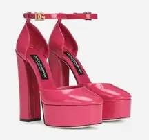 Dolce & Gabbana Polished calfskin platforms