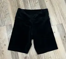 colsie biker shorts velvet black medium