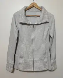 Lululemon Scuba Full Zip Jacket Sweater Size 8 Gray