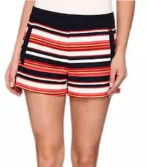 Cynthia Rowley Cotton Blend Shorts in Multi Stripe - Size 0