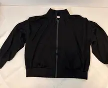 CAbi Black High-Collar Balloon Puff Sleeve Full Zip Jacket Women’s Size Small