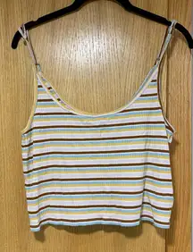 O'neill Striped Crop Top - Size XL