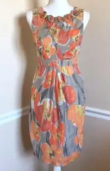 Adrianna Papell Floral Appliqué Dress