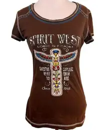 Panhandle Slim Spirit West Lodge & Resort Totem Pole T-Shirt Size Medium