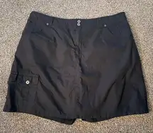 Gloria Vanderbilt Black Cargo Skort